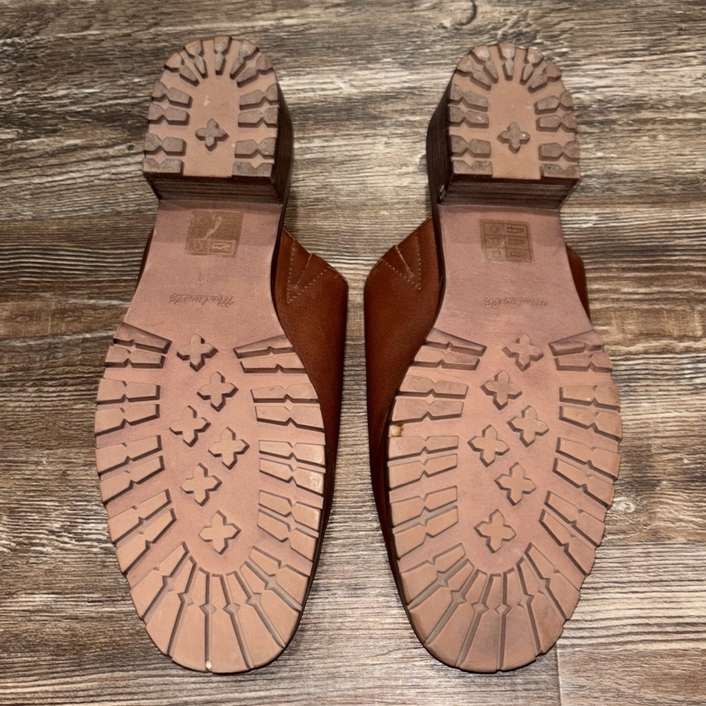 Madewell leather upper slip on heeled shoes women’s size 10. - Picture 7 of 9